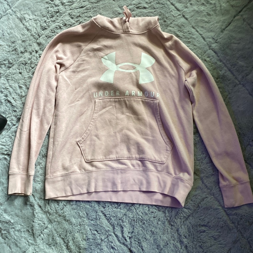 Pink Under Armour hoodie